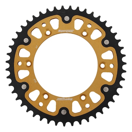 Supersprox Gold Stealth Sprocket For Yamaha WR250X Supermoto 2008-2011 RST-245-47-GLD